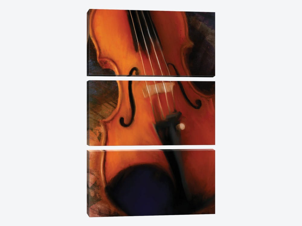 Violin by Dan Meneely 3-piece Canvas Art
