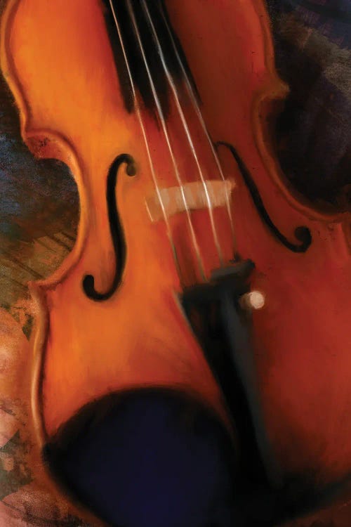 Violin by Dan Meneely canvas print