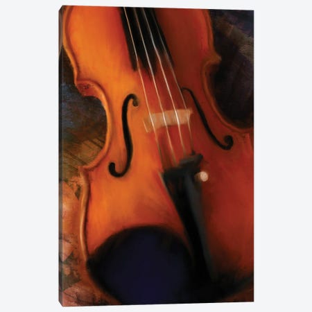 Violin Canvas Print #DAM75} by Dan Meneely Art Print