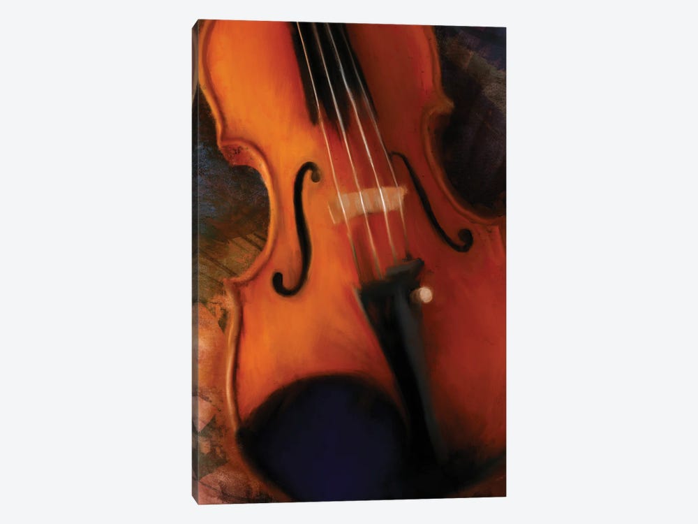 Violin by Dan Meneely 1-piece Canvas Wall Art