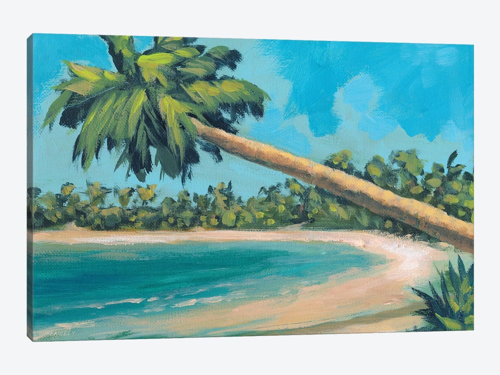 A Palm Tree Away by Dan Meneely 1-piece Canvas Wall Art