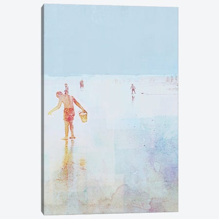 Beach Day Shelling Canvas Print #DAM81} by Dan Meneely Canvas Art Print