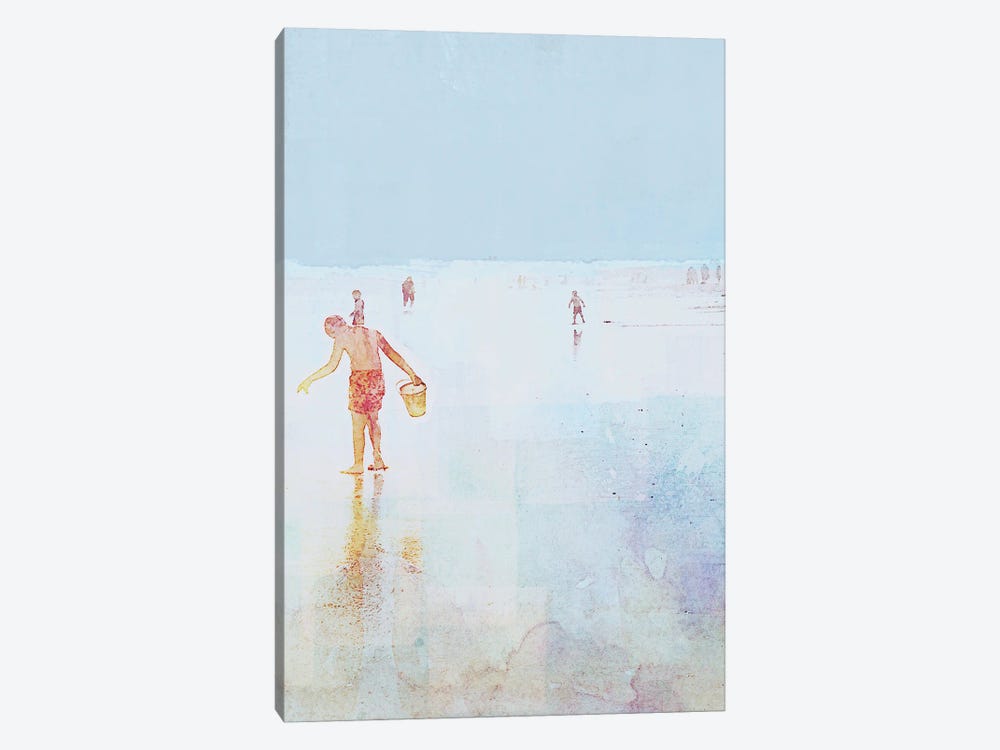 Beach Day Shelling by Dan Meneely 1-piece Canvas Print