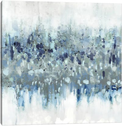 Blue Crossing I Canvas Art Print - Large Modern Art
