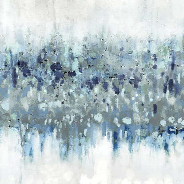 Large Modern Art - Canvas Prints: Blue Crossing I by Dan Meneely