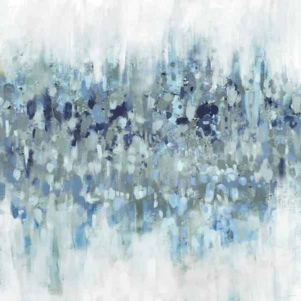 Minimalist Paintings: Blue Crossing II by Dan Meneely