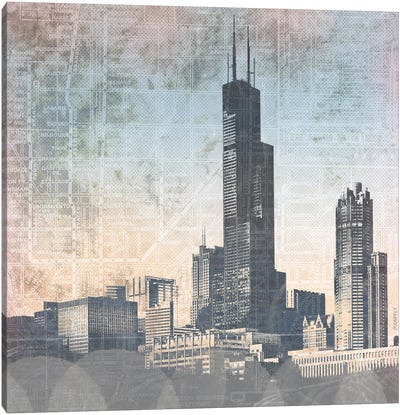 Chicago Skyline I Canvas Art Print - Chicago Art
