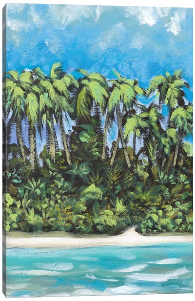 Coastal Escape I Canvas Art Print - Tropical Beach Art