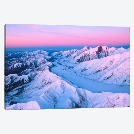 Aerial View, Alaska Range, Denali National Park & Preserve, Alaska, USA Canvas Print #DAN2} by Dee Ann Pederson Art Print