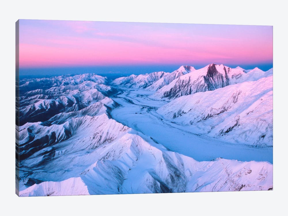 Aerial View, Alaska Range, Denali National Park & Preserve, Alaska, USA by Dee Ann Pederson 1-piece Canvas Artwork