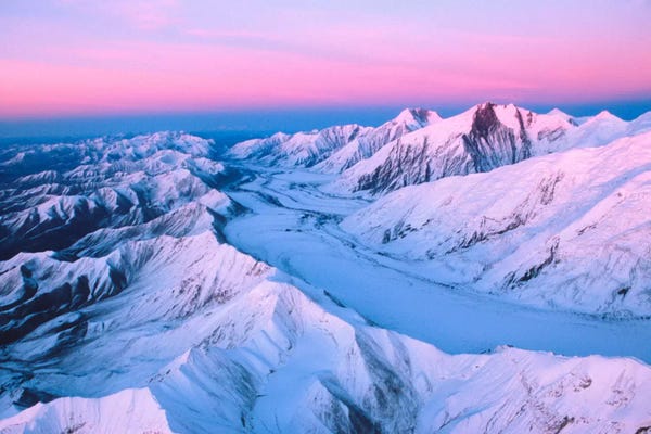 Alaska: Aerial View, Alaska Range, Denali National Park & Preserve, Alaska, USA by Dee Ann Pederson