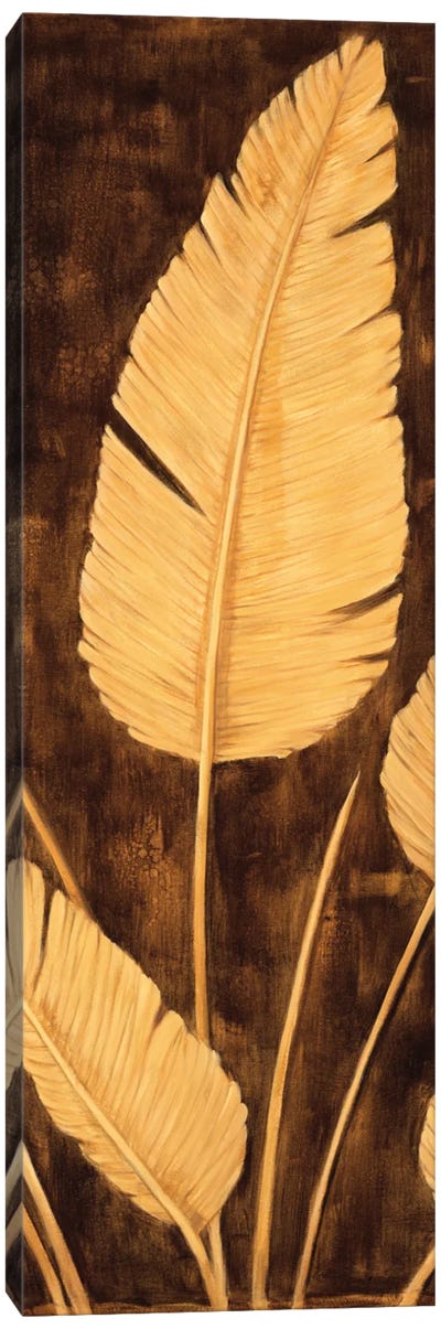 Tropical Palm Triptych II Canvas Art Print