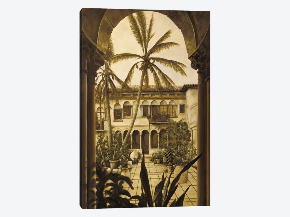 View To The Courtyard 1-piece Canvas Art Print