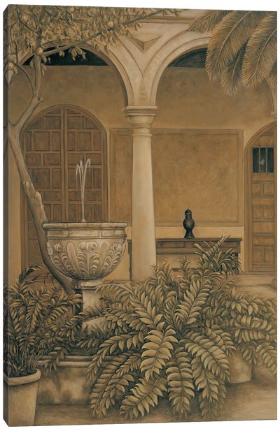 In the Courtyard Canvas Art Print