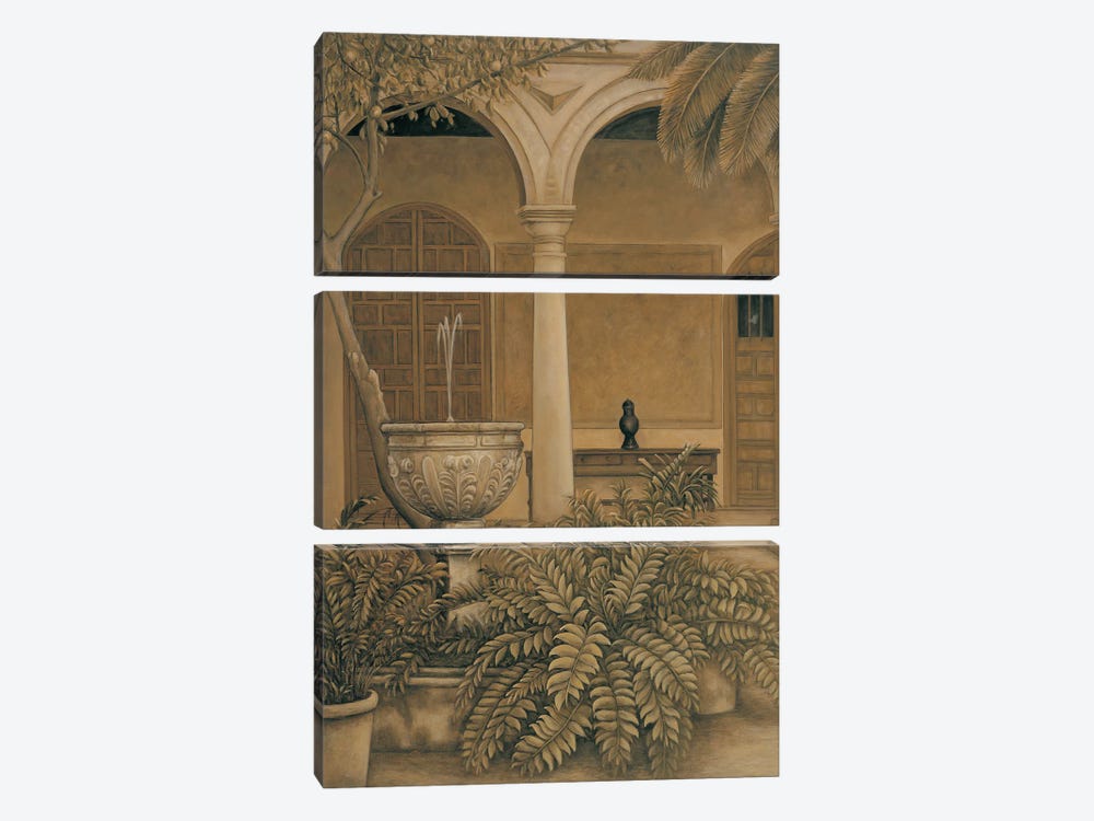 In the Courtyard 3-piece Canvas Art