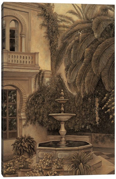 The Loggia and Fountain Canvas Art Print