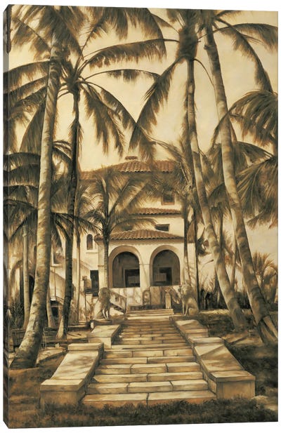 Entry To Villa Canvas Art Print