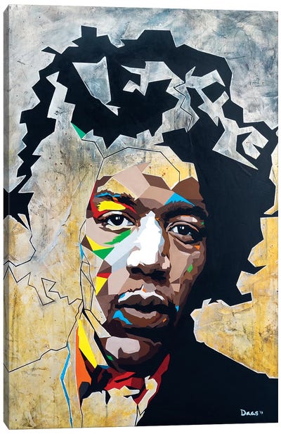 What If 6 Was 9 Canvas Art Print - Jimi Hendrix