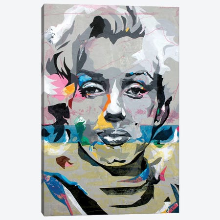 Marilyn Monroe Canvas Print #DAS30} by DAAS Canvas Wall Art
