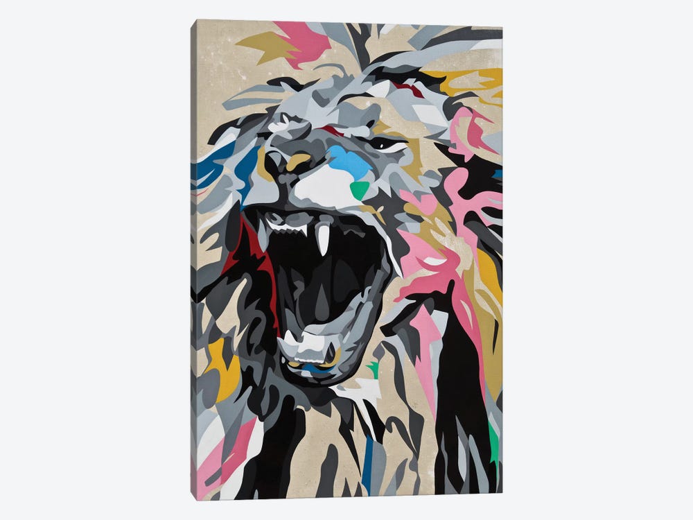 Roaring Lion by DAAS 1-piece Canvas Wall Art