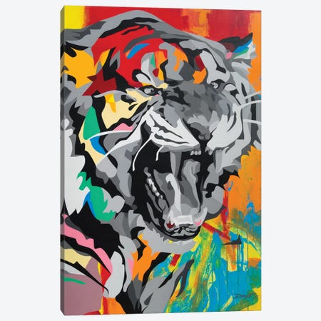 Tiger Canvas Print #DAS33} by DAAS Canvas Art