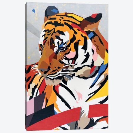 China Tiger Canvas Print #DAS36} by DAAS Canvas Print
