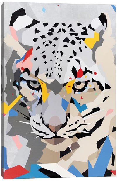 Snow Panther Canvas Art Print - Panther Art