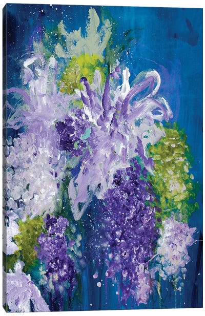 Nobody Rains On My Parade Canvas Art Print - Lilacs