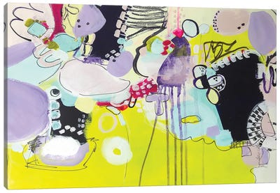 What's On At The Drive-In Canvas Art Print - Artwork Similar to Wassily Kandinsky