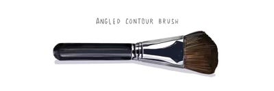 Angled Contour Brush by Amber Day framed canvas print