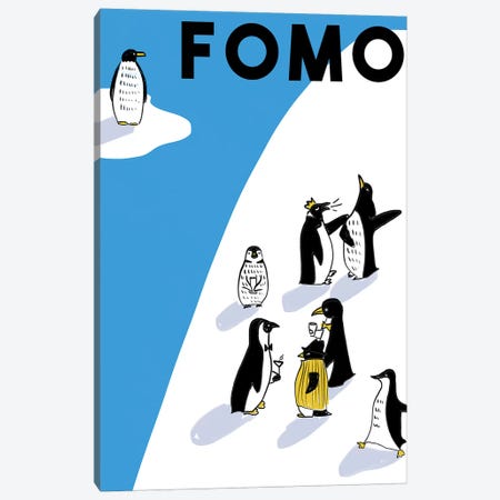 FOMO I Canvas Print #DAY19} by Amber Day Canvas Wall Art