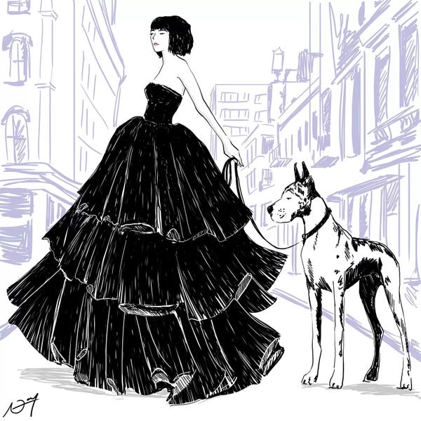 Great Danes: Gown by Amber Day