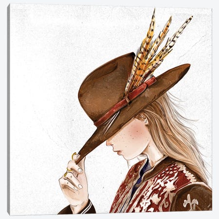 Hat III Canvas Print #DAY28} by Amber Day Art Print
