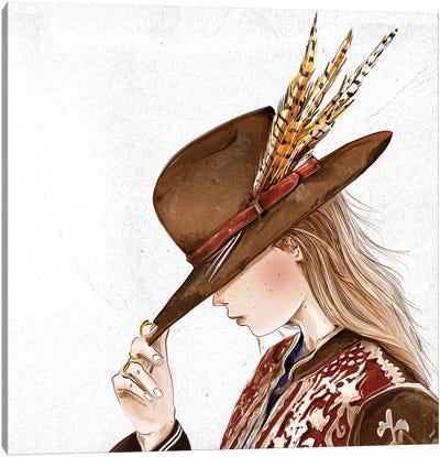 Hat III Canvas Art Print - Amber Day