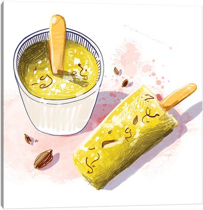 India Ice Cream Canvas Art Print - Amber Day