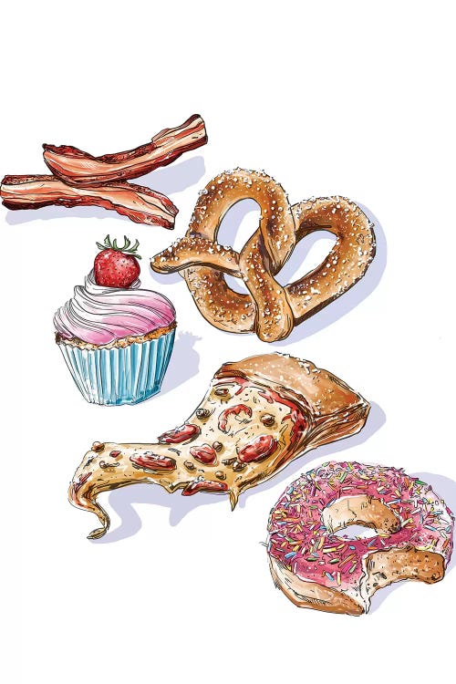 Junk Food by Amber Day canvas print