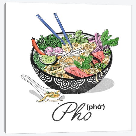 Pho Canvas Print #DAY37} by Amber Day Canvas Print