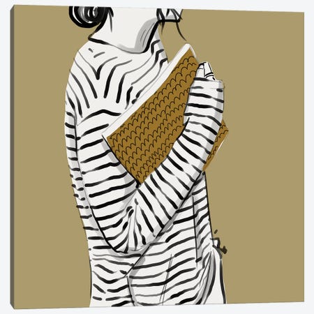 Stripes Canvas Print #DAY46} by Amber Day Canvas Artwork