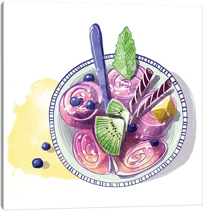 Thai Ice Cream Canvas Art Print - Amber Day