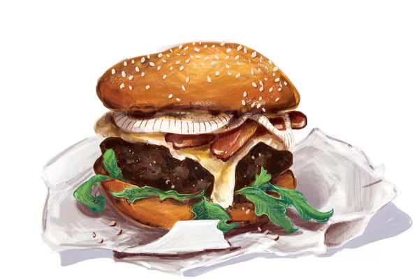 Amber Day: Bacon Burger by Amber Day
