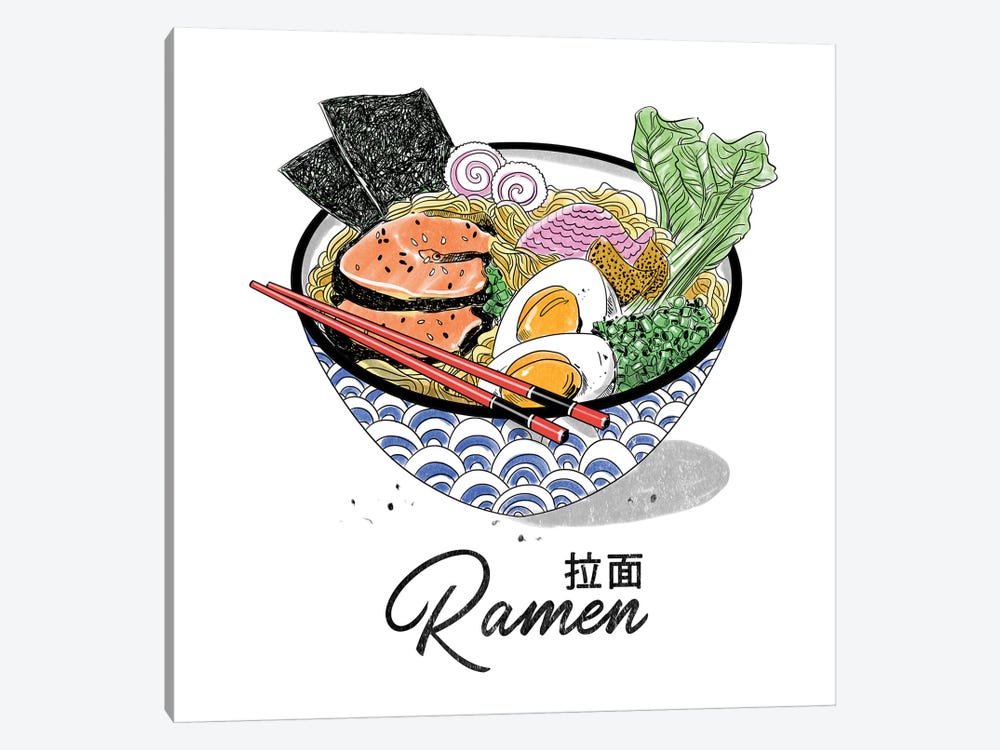 Bowl Of Ramen by Amber Day 1-piece Canvas Artwork