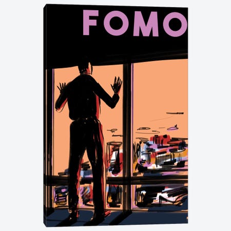 FOMO Poster II Canvas Print #DAY63} by Amber Day Art Print