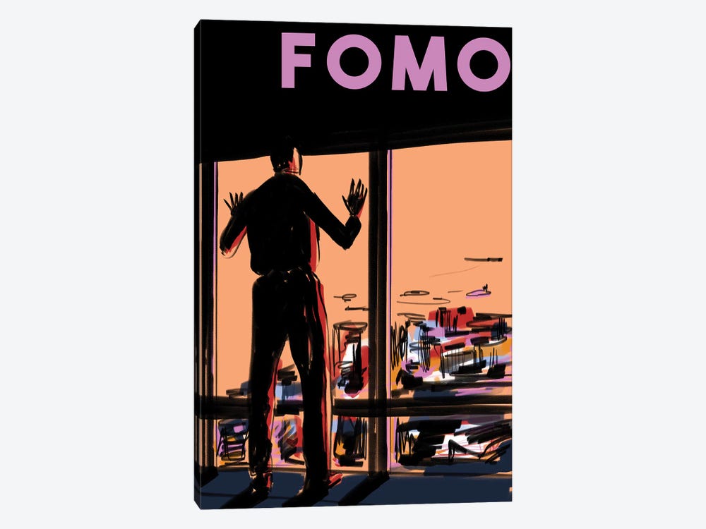 FOMO Poster II by Amber Day 1-piece Canvas Art Print