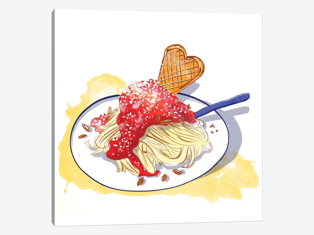 German Ice Cream by Amber Day 1-piece Canvas Wall Art