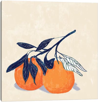 Oranges Canvas Art Print - Food & Drink Still Life