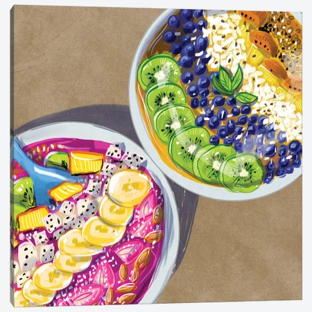 Smoothie Bowls Canvas Print #DAY76} by Amber Day Canvas Print