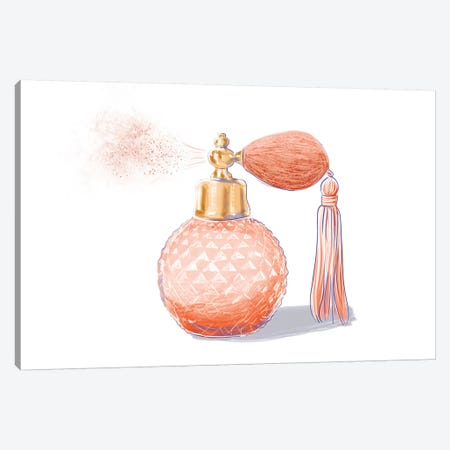 Vintage Perfume Canvas Print #DAY81} by Amber Day Canvas Print