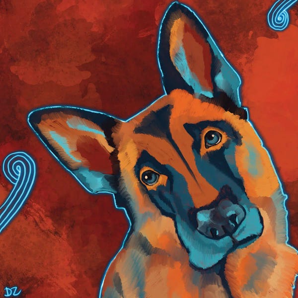 Neon: German Shepherd by DaoZedd