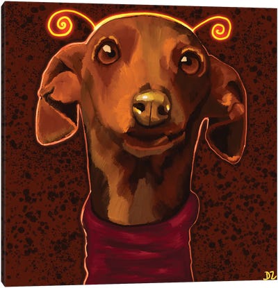 Greyhound Canvas Art Print - DaoZedd