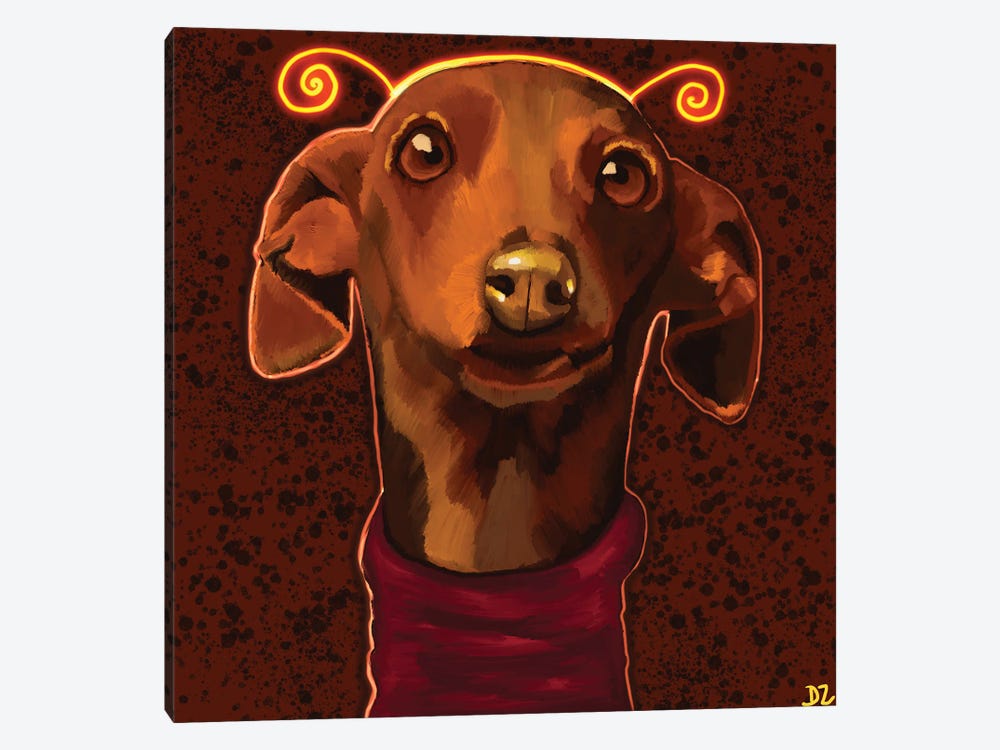Greyhound by DaoZedd 1-piece Canvas Art Print